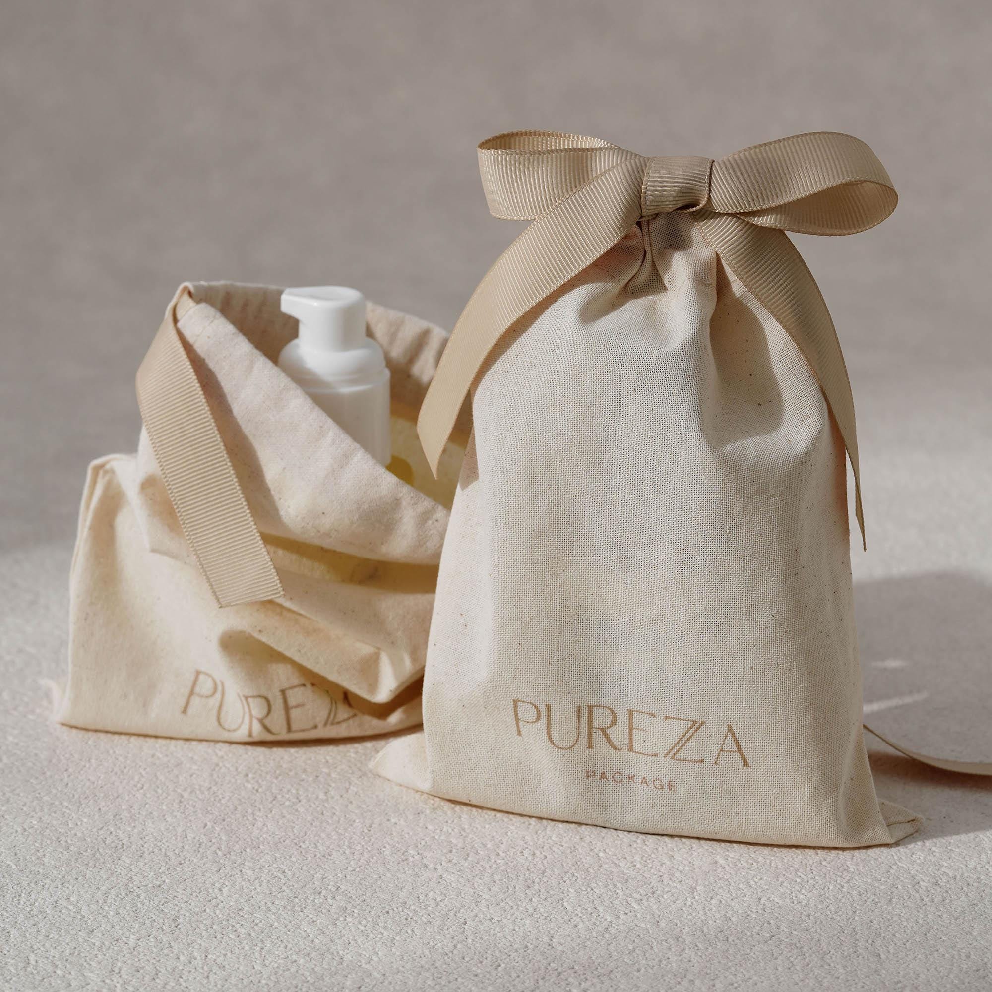 Luxury Skincare Packaging - Personalizowane, ekologiczne, luksusowe woreczki z naturalnej